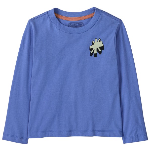 Patagonia Baby’s L/S Graphic T-Shirt Longsleeve Months Blauw