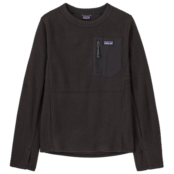 Patagonia Kid’s R1 Air Crew Fleecetrui Zwart