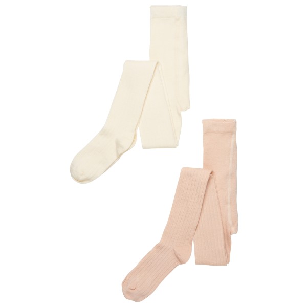 Image of Minymo - Kid"s Stocking Rib - Leggings Gr 104\110 weiß/beige'