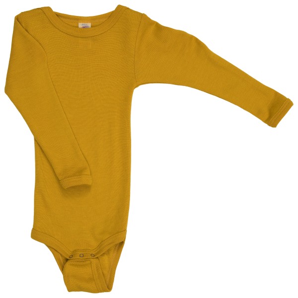 Image of Engel - Baby-Body Langarm Mit Druckverschluss Schulter - Merinounterwäsche Gr 50/56;62/68;74/80;86/92;98/104 beige;braun;gelb;lila;oliv;rot;türkis