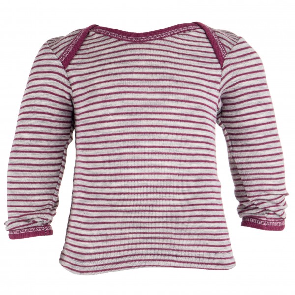 Image of Engel - Baby-Schlupfhemd Langarm - Merinounterwäsche Gr 62/68;74/80;98/104 grau;rosa/lila bei Bergfreunde.ch - der Outdoor Shop