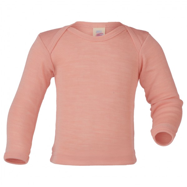 Image of Engel - Baby-Schlupfhemd Langarm Feinripp - Merinounterwäsche Gr 62/68;74/80;86/92;98/104 beige
