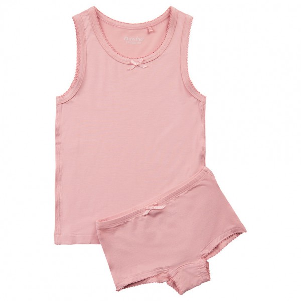 Alltagsunterwäsche Minymo Underwear Set Bamboo Kinder (Gr 86 |rosa)