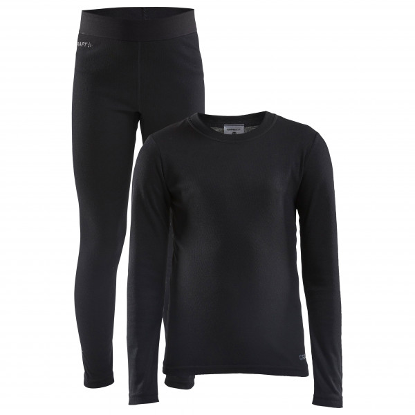 Image of Craft - Kid"s Core Warm Baselayer Set - Kunstfaserunterwäsche Gr 110/116 schwarz'