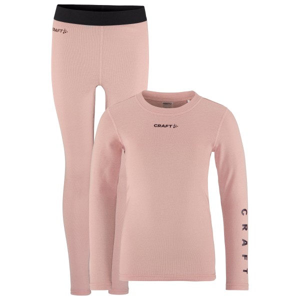 Image of Craft - Kid"s Core Warm Baselayer Set - Kunstfaserunterwäsche Gr 110/116 rosa'