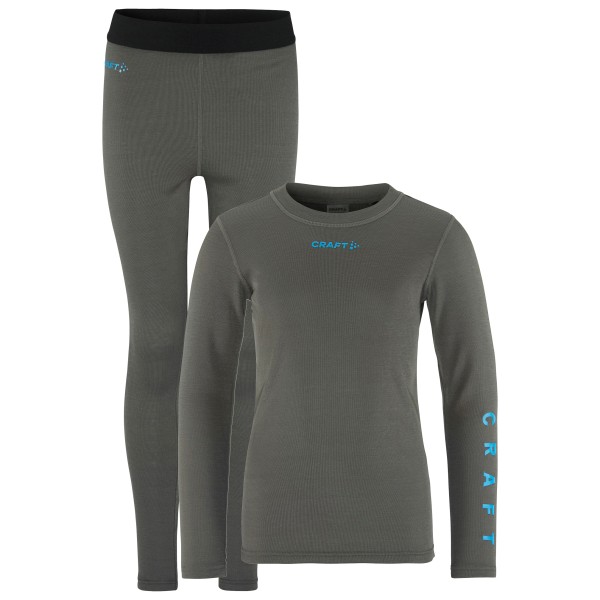 Image of Craft - Kid"s Core Warm Baselayer Set - Kunstfaserunterwäsche Gr 122/128 grau'