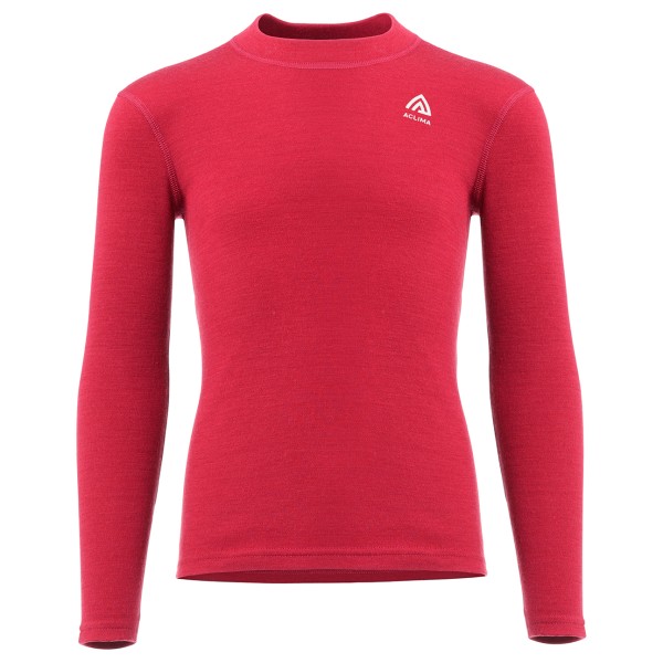 Image of Aclima - Kid"s Warmwool Crewneck - Merinounterwäsche Gr 130 rot'