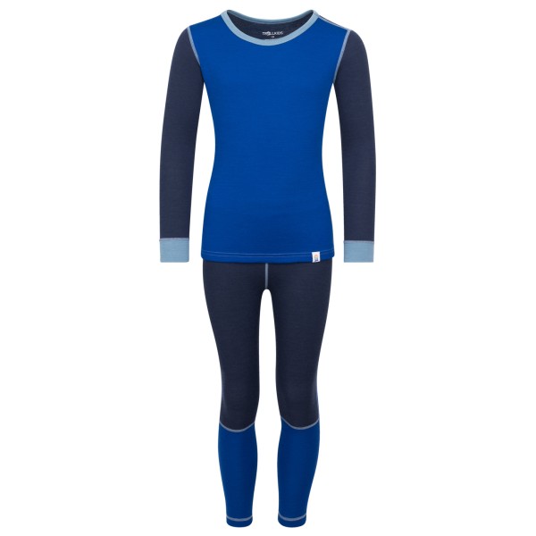 Trollkids - Kid's Merino Baselayer Set II - Merinounterwäsche Gr 92 blau