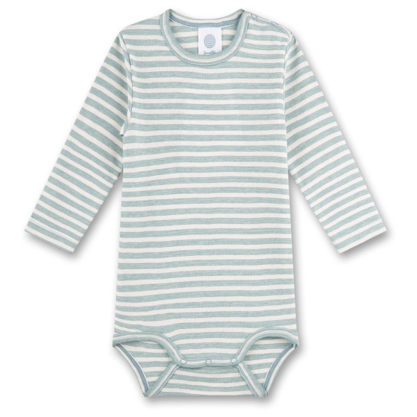 Image of Sanetta - Boy Baby"s Body 1/1 Stripe San Pure - Alltagsunterwäsche Gr 104 grau'