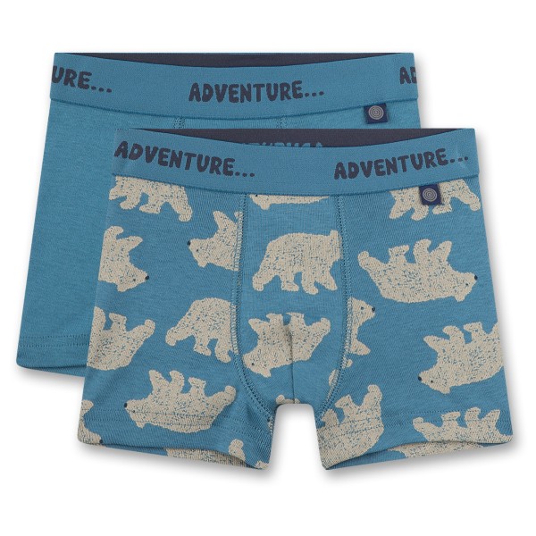 Image of Sanetta - Boy Kid"s Doublepack Shorts San Pure - Unterhose Gr 116;128;92 blau'