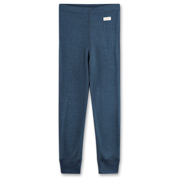 Image of Sanetta - Kid"s Hose long Wool / Silk Wool - Merinounterwäsche Gr 140 blau'