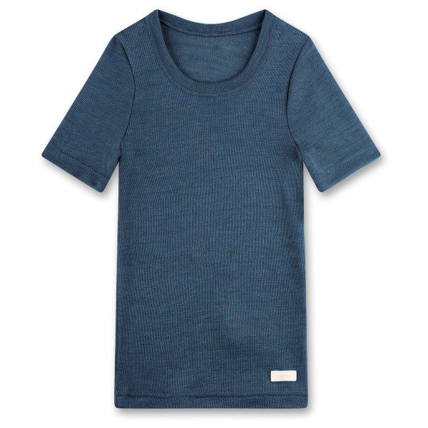 Image of Sanetta - Kid"s T-Shirt 1/2 Wool/Silk Wool - Merinounterwäsche Gr 104 blau'