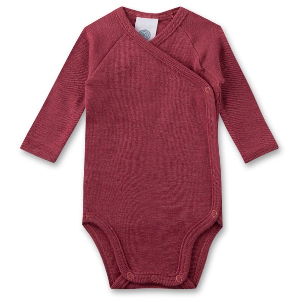 Image of Sanetta - Kid"s Wrapover Body 1/1 Wool - Merinounterwäsche Gr 56 rot'