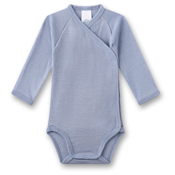 Image of Sanetta - Kid"s Wrapover Body 1/1 Wool - Merinounterwäsche Gr 56;68 beige;blau;braun;rot'
