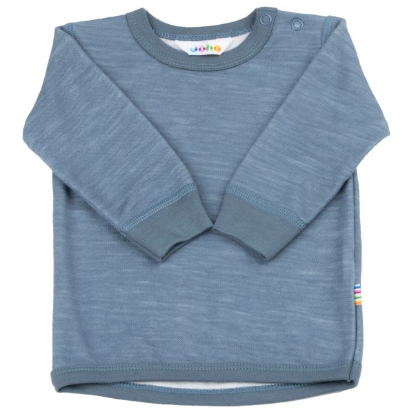 Image of Joha - Kid"s 14902 Blouse L/S - Merinounterwäsche Gr 100;110;120;60;70;80;90 beige;grau/blau'