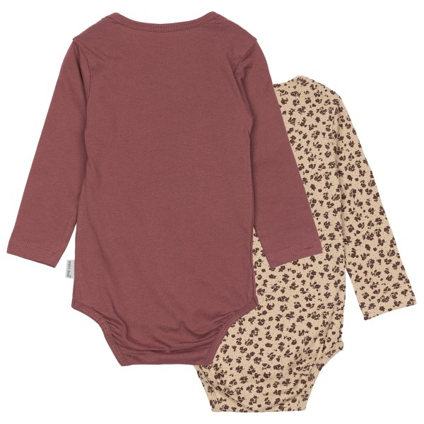 Image of Mikk-Line - Kid"s 2-Pack L/S Body - Alltagsunterwäsche Gr 62;68;74;80;86;92;98 beige/braun;grau'