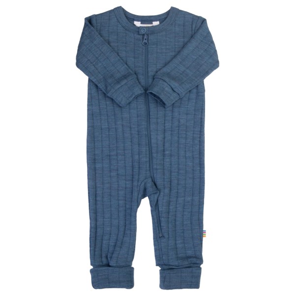 Joha – Kid’s Jumpsuit 2 in 1 Foot – Merino-ondergoed maat 50, Blauw