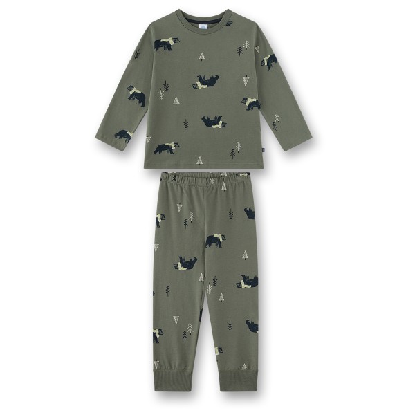 Sanetta - Boy's Cotton Pyjama 1/1 - Alltagsunterwäsche Gr 116 oliv