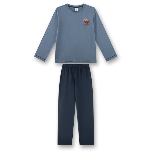 Sanetta - Boy's Cotton Pyjama 1/1 246243 - Alltagsunterwäsche Gr 128 grau/blau