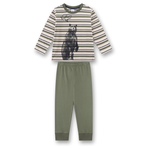 Sanetta - Boy's Cotton Pyjama 1/1 Set - Alltagsunterwäsche Gr 128 grau