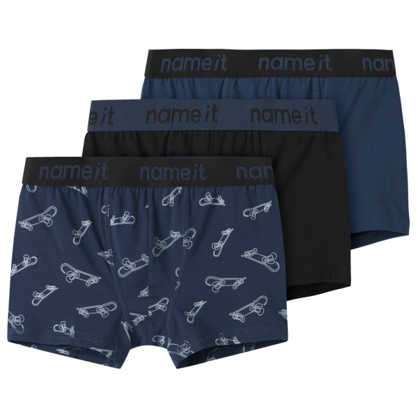 Name it – Kid’s Boxer Titan Skater 3-Pack – Onderbroek maat , Blauw