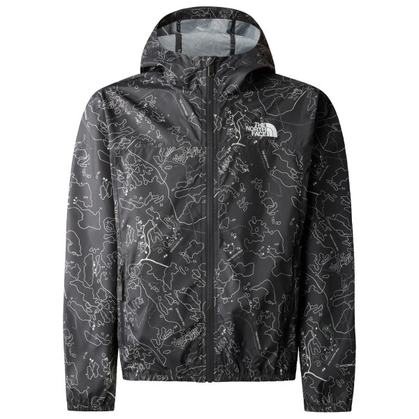 Image of The North Face - Boy"s Never Stop Hooded Windwall Jacket - Windjacke Gr M;S grau/schwarz;schwarz'