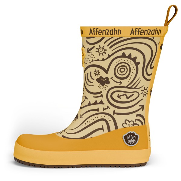 Affenzahn Kid’s Gummistiefel Vegan Plashy Rubberlaarzen Beige
