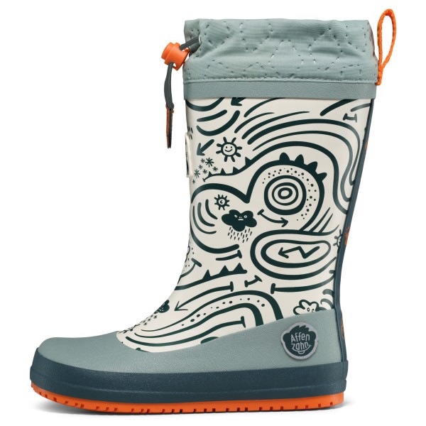 Affenzahn Kid’s Gummistiefel Vegan Puddly Rubberlaarzen Grijs