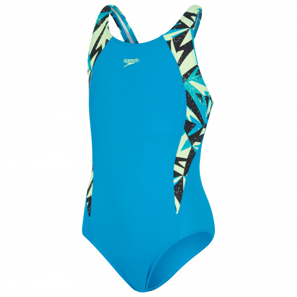 Image of Speedo - Kid"s Hyperboom Splice Muscleback - Badeanzug Gr 116;128;140;152;164;176 blau;schwarz'