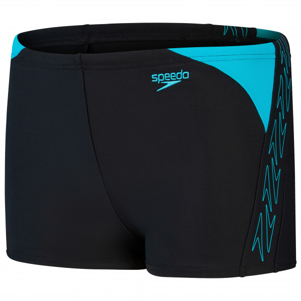 Image of Speedo - Kid"s Hyperboom Logo Splice Aquashort - Badehose Gr 116;128;140;152;164;176 schwarz'