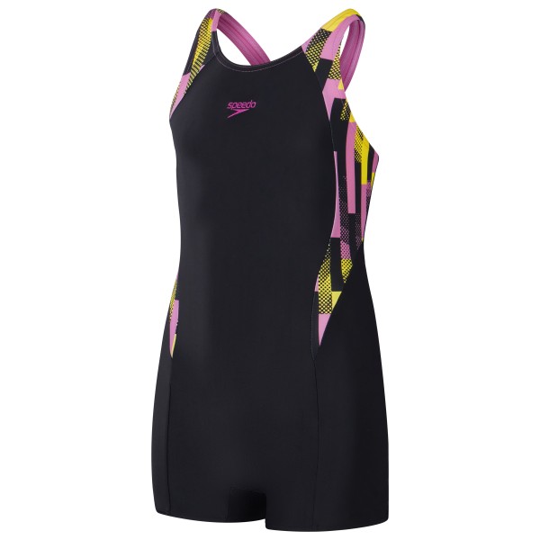 Image of Speedo - Kid"s Printed Panel Legsuit - Badeanzug Gr 116 schwarz'