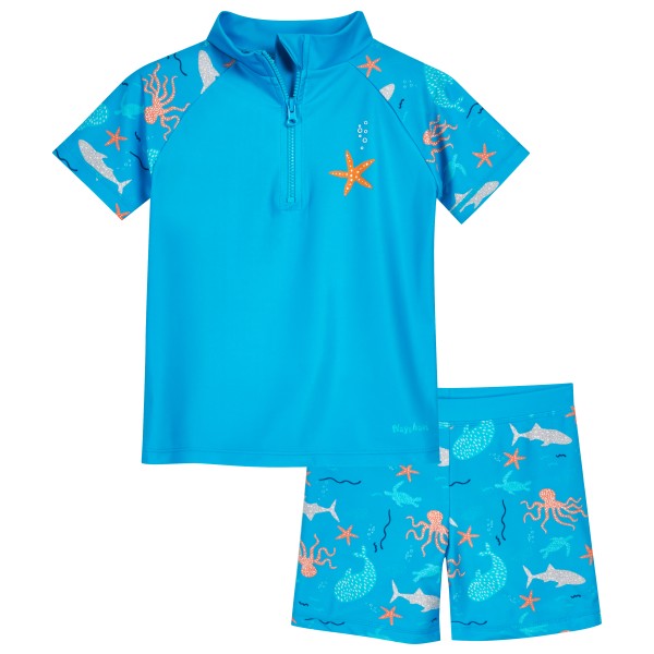 Image of Playshoes - Kid"s UV-Schutz Bade-Set Meerestiere - Lycra Gr 110/116;74/80;98/104 blau'