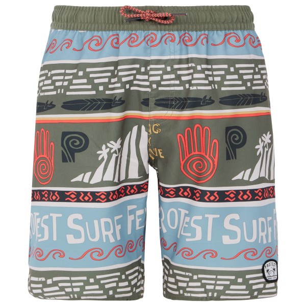 Image of Protest - Kid"s Prtcinema Beachshort - Boardshorts Gr 116;128;140;152;164;176 blau;bunt;grau'
