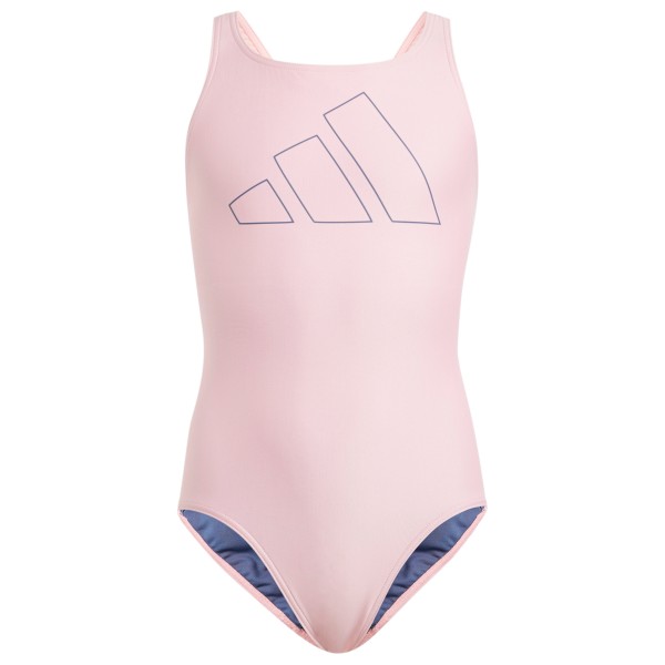 Image of adidas - Girl"s Big Bars Suit - Badeanzug Gr 116 rosa'