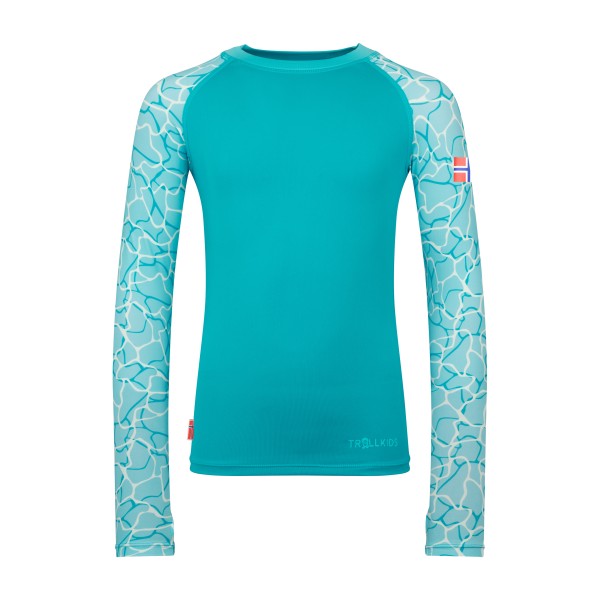 Trollkids Haukland Shirt Lycra Kinder (Gr 92 |türkis)