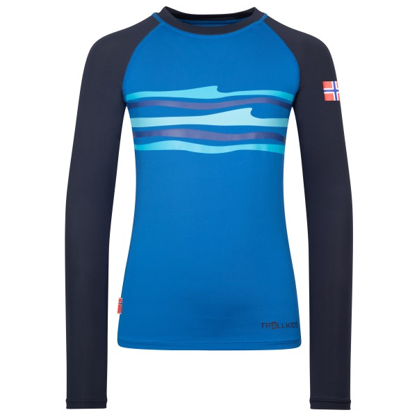 Trollkids - Kid's Haukland Shirt - Lycra Gr 152 blau