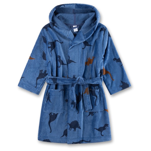 Sanetta – Kid’s Bathrobe AOP – Badjas maat 92, Blauw