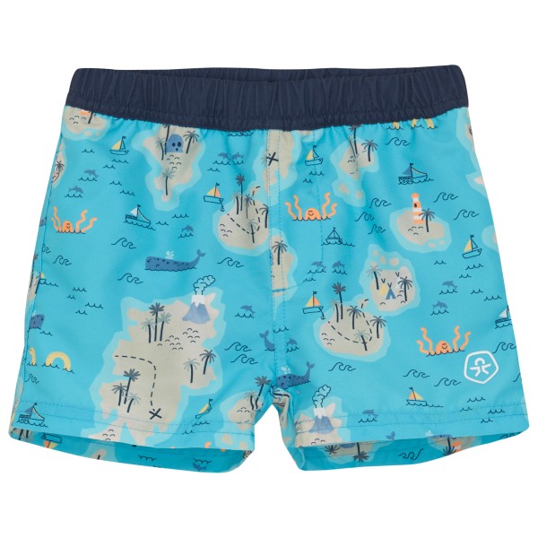 Color Kids Baby Beachshorts with Diaper AOP Boardshorts Kinder (Gr 68 |türkis)
