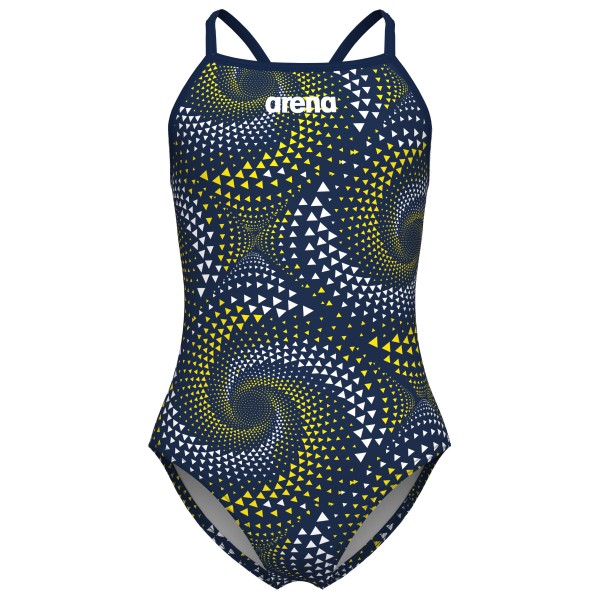 Arena Girl’s Fireflow Swimsuit Lightdrop Back Badpak Blauw