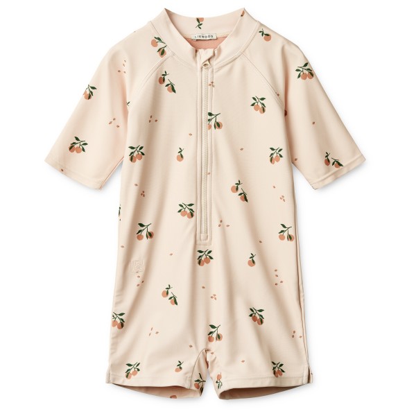 LIEWOOD – Kid’s Max Printed Shortsleeve Swim Jumpsuit – Lycra maat 98, Wit