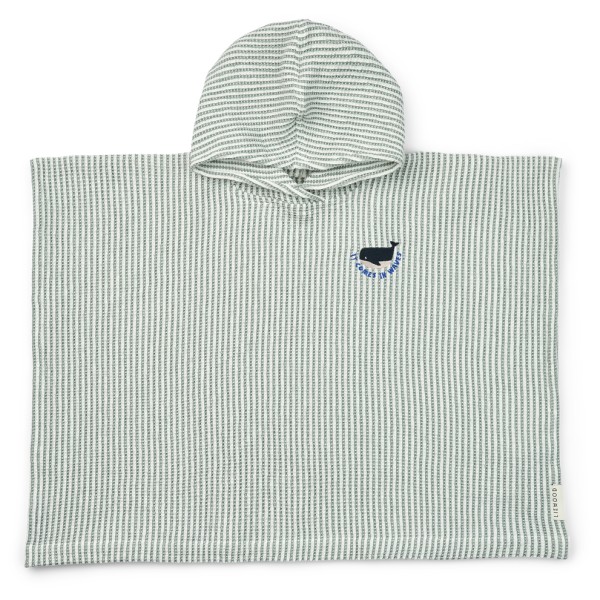 LIEWOOD – Kid’s Paco Poncho Embroidery – Surfponcho maat , Grijs
