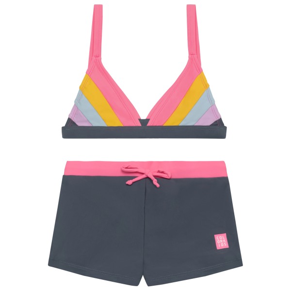 Color Kids - Kid's Bikini Colorblock - Bikini Gr 164 blau