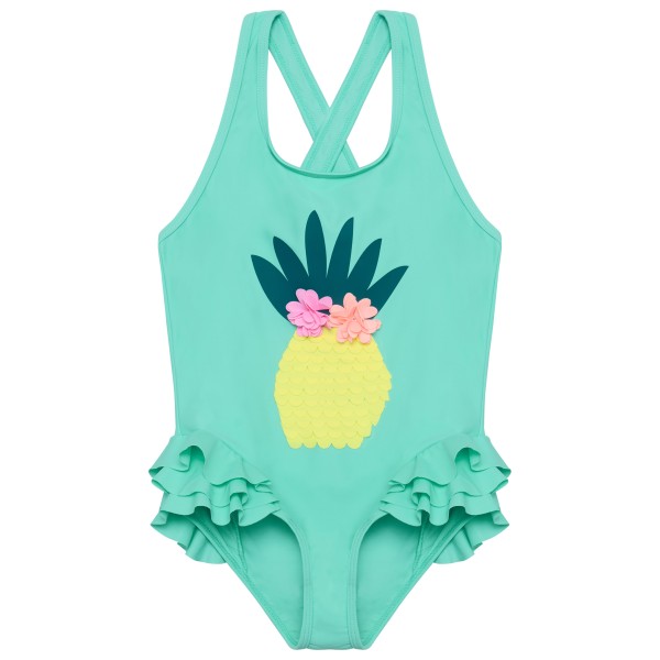 Color Kids – Kid’s Swimsuit with Application – Badpak maat , turkoois Turquoise