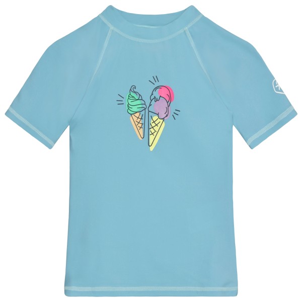 Color Kids – Kid’s T-Shirt with Print – Lycra maat , /turkoois Blauw