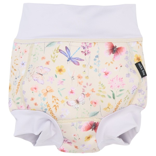 Mikk-Line – Kid’s Swim Baby Pant Frill AOP – Zwembroek maat , Wit