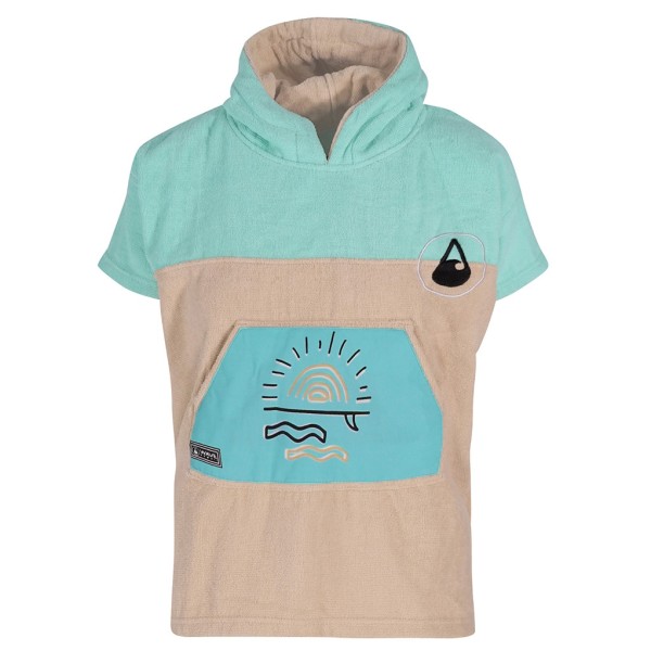 Wave Hawaii – Kid’s Ponchini Dropsi – Surfponcho maat , turkoois Turquoise