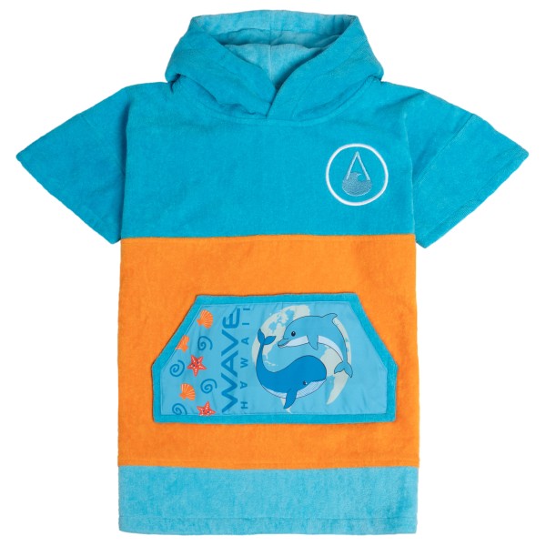 Wave Hawaii – Kid’s Ponchini Keiko – Surfponcho maat , Blauw