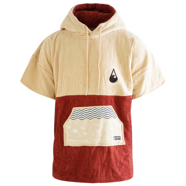 Wave Hawaii – Kid’s Poncho Dunas – Surfponcho maat XS, Rood