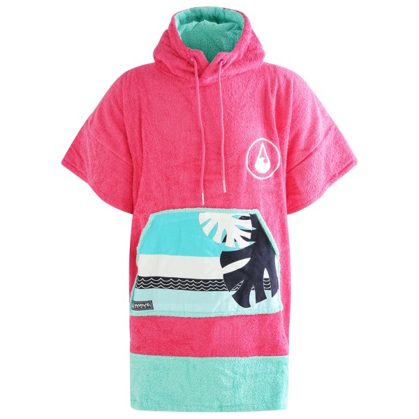 Wave Hawaii – Kid’s Poncho Pink Wave – Surfponcho maat XS, Roze