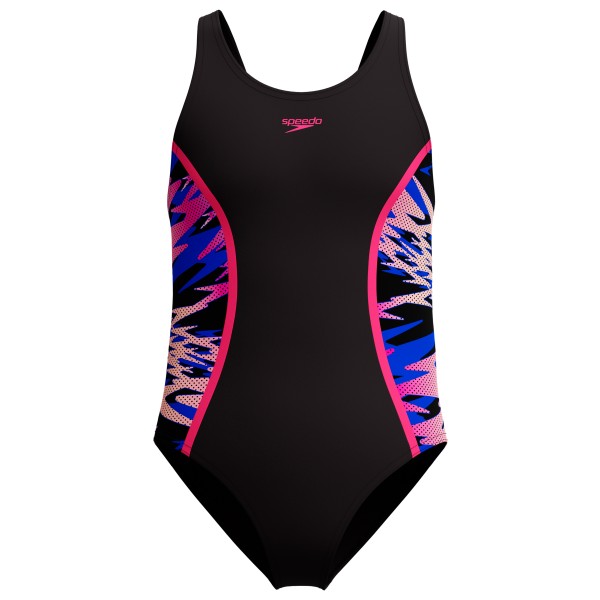 Speedo - Kid's Hyperboom Splice Muscleback Swimsuit - Badeanzug Gr 116 schwarz